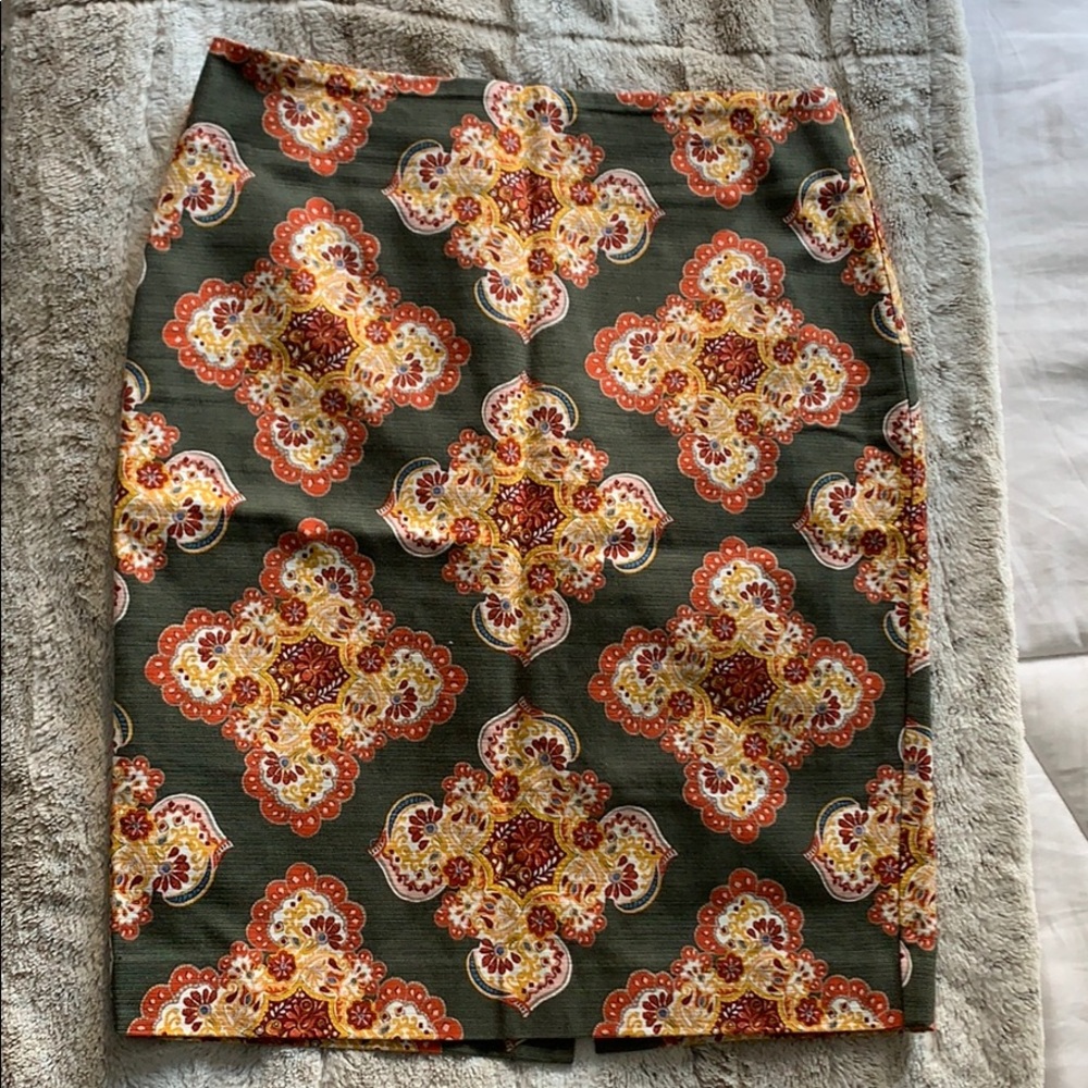 Loft | Patterned pencil skirt